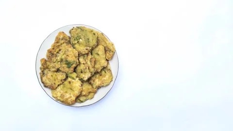 Fried Tempeh on The Plate Stock Footage 280372029