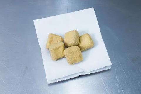 Fried tofu Stock Photos