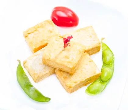 Fried tofu. Stock Photos
