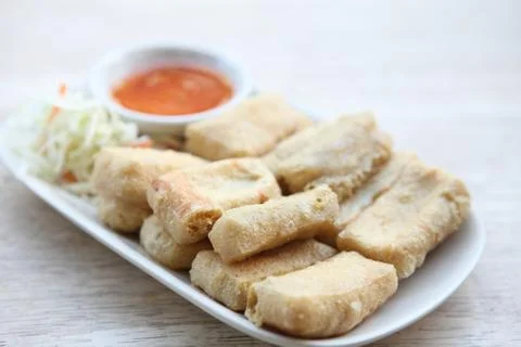 Fried tofu Stock Photos