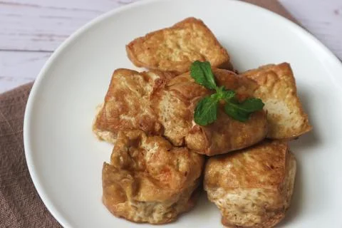 Fried tofu Stock Photos