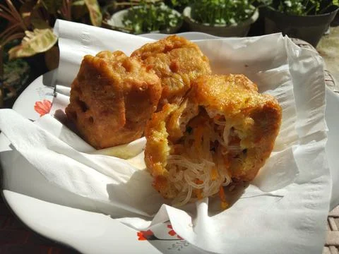 Fried tofu Stock Photos