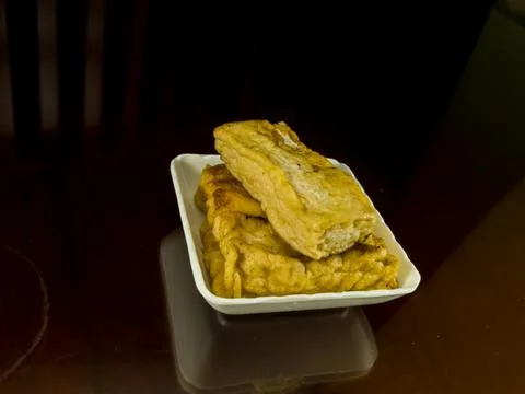 Fried tofu Foto stock