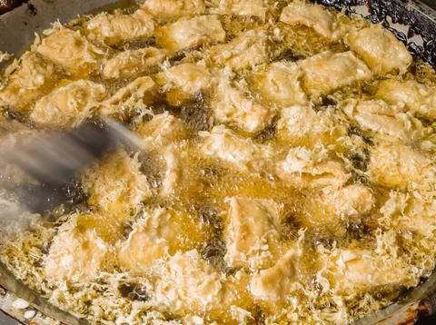 Fried tofu snacks Stock Photos