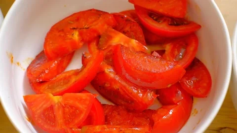 Fried tomato | 120 fps 库存影片 158744084