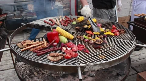 Fried vegetables Stock Footage 62646124