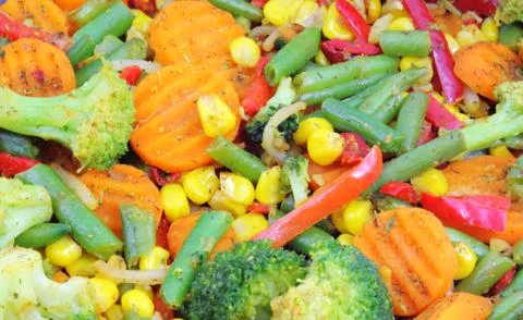 Fried vegetables Фото