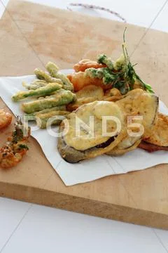 Fried vegetables Stock Photos