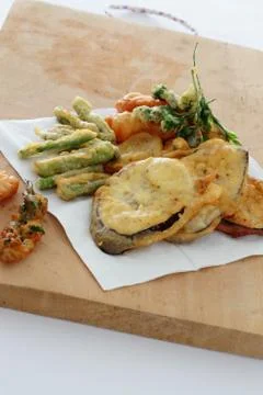 Fried vegetables Stock Photos