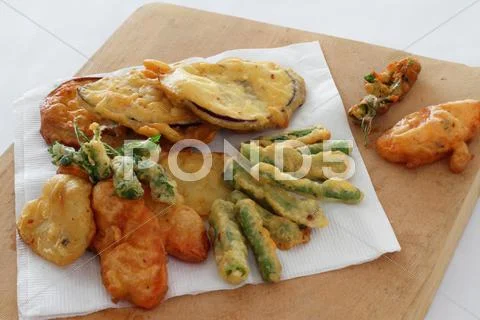 Fried vegetables Stock Photos
