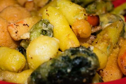 Fried vegetables Stock Photos