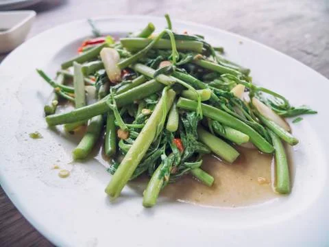 Fried vegetables Stock Photos