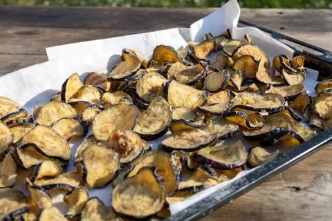 Fried veggies platter Stock Photos