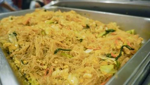 Fried vermicelli Stock Photos
