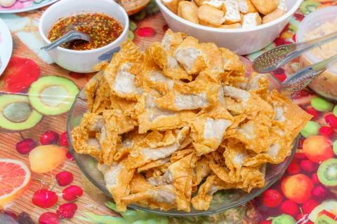 Fried wonton Stock Photos