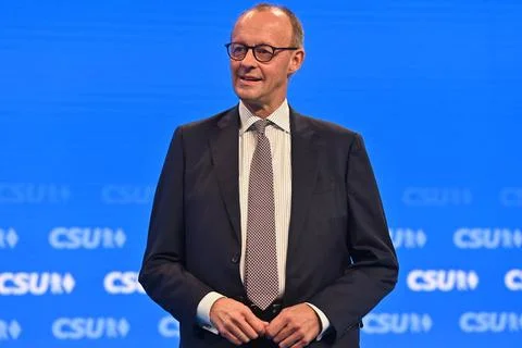 Friedrich MERZ (CDU Vorsitzender), optimistisch,gutgelaunt, Einzelbild,ang... Stock Photos