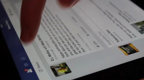 Friend confirmation on facebook Video stock 33729591