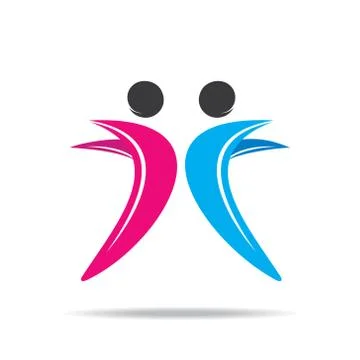 Friend icon design Stock Illustration