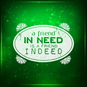 Friend indeed Stock-Illustration