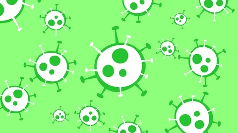 Friendly 2D Animation look of Coronavirus 2019-nCov Stock Footage 126647567
