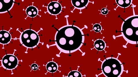 Friendly 2D Animation look of Coronavirus 2019-nCov Stock Footage 126648580