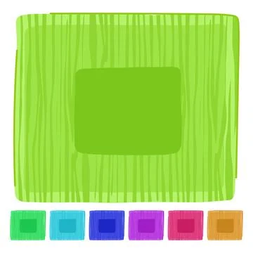 Friendly bamboo plate vector cartoon graphic Stock Illustration