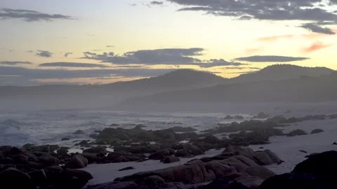 Friendly Beaches at sunset Stock Footage 201002648