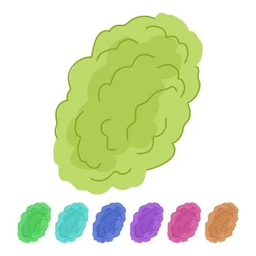 Friendly biodegradable kitchen sponge vector cartoon graphic Stock Illustration