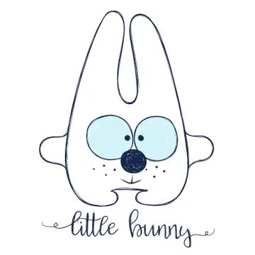 Friendly cartoon bunny Stock Illustration