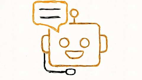 Friendly Chatbot Customer Support Animation Stock Footage 341802308