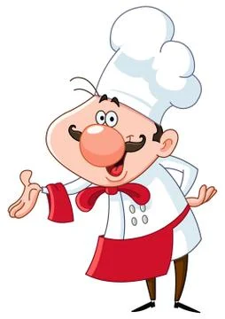 Friendly chef Illustrazione stock