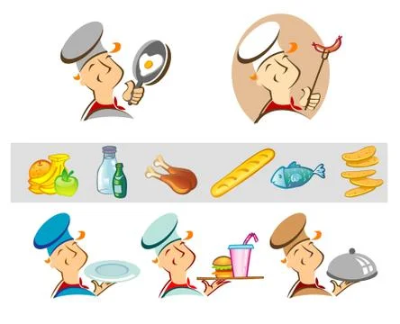Friendly Chief cook Stock Illustration