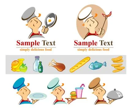 Friendly Chief cook Stock Illustration