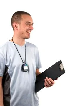 Friendly Coach Foto stock