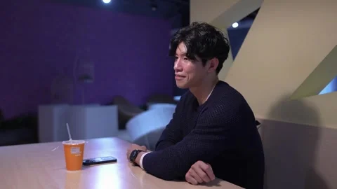 Friendly Conversation at University Cafeteria in Da’an District, Taipei Stock Footage 281950732