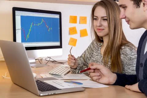 Friendly discussion Stock Photos