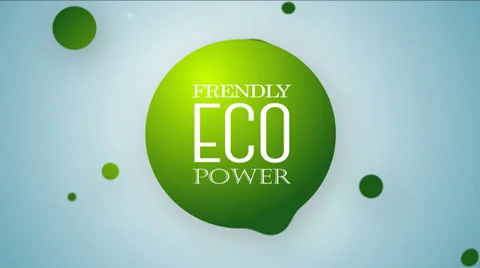 Friendly Eco power. Stock Footage 35342540
