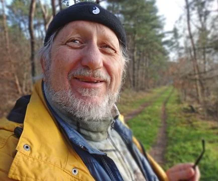 Friendly elderly man Stock Photos