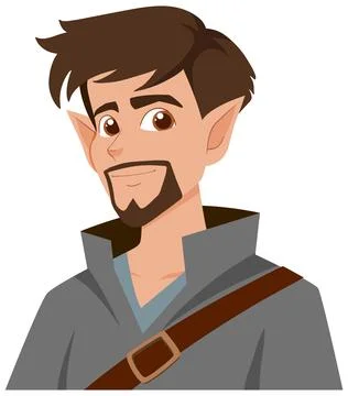 Friendly Elf Character Illustration Stock Illustration