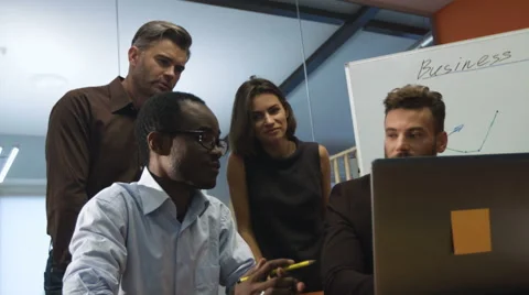 Friendly environment in an office Stock Footage 68345977