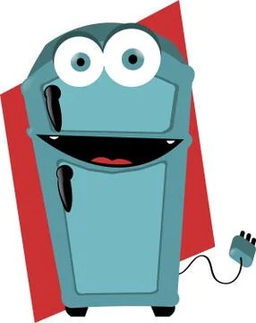 Friendly Fridge Stock Illustration