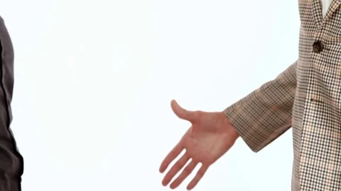 A friendly handshake between two young people Stock-Footage 72028781