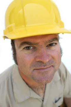 Friendly Hard Hat Worker Stock Photos