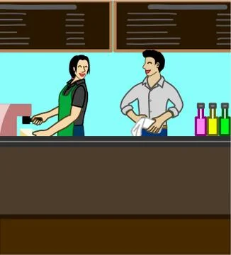 Friendly interview Stock Illustration