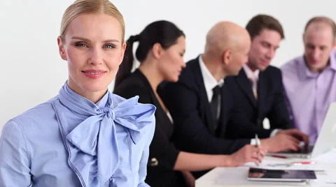 A Friendly Look From the Chief Stock Footage 64116599