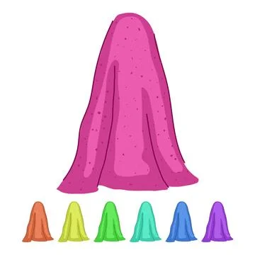 Friendly microfiber towel vector cartoon graphic Stock Illustration