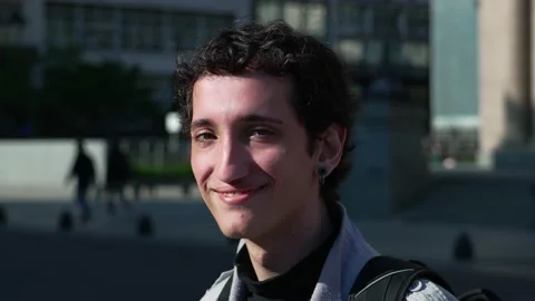 Friendly millennial smiling 2 Stock Footage 211791645