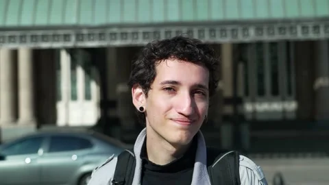 Friendly millennial smiling Stock Footage 211791643