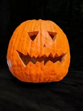 Friendly Painted Pumpkin Stock Photos