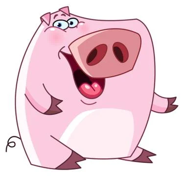 Friendly pig Stock Illustration